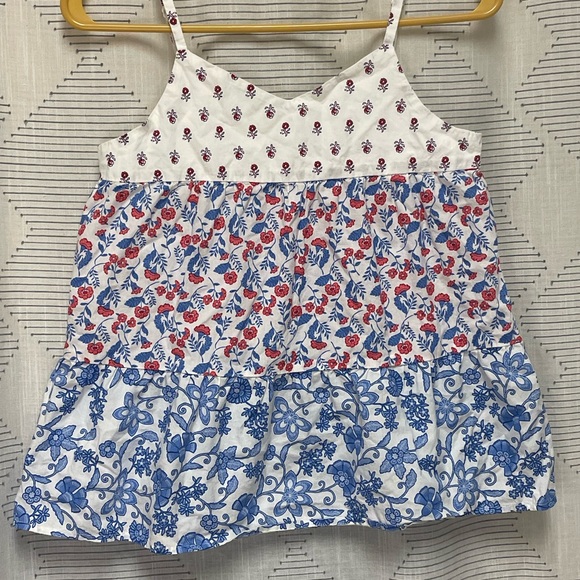 GAP Other - Gap Kids Blue Floral Tiered Tank Top Size 12 Summer